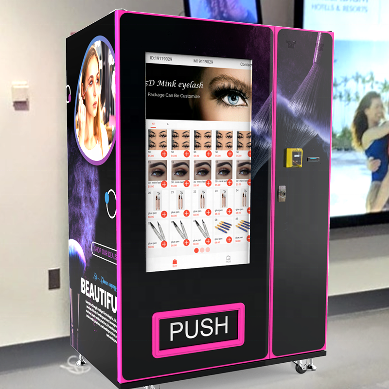 Zhongda intelligent high quality press on nail vending machine with cashless payment system perfume vending machine