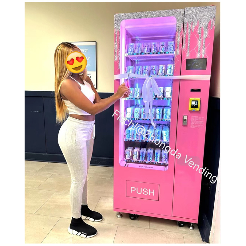 Zhongda vending factory high quality CE ISO mini vending machine  for pringles snacks cosmetic products