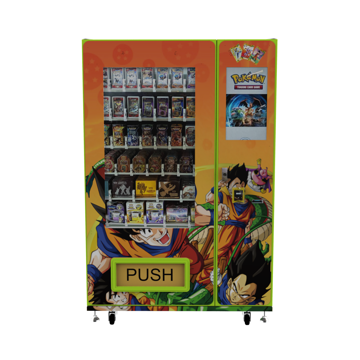 OEM Attractive design touch screen trading cards vending machine for game cards vending machine