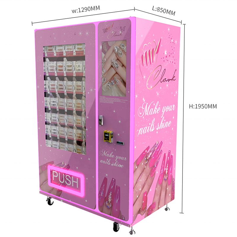 Zhongda New Style design smart vending machines sale eyelashes, hair, press on nail clothes vending machine