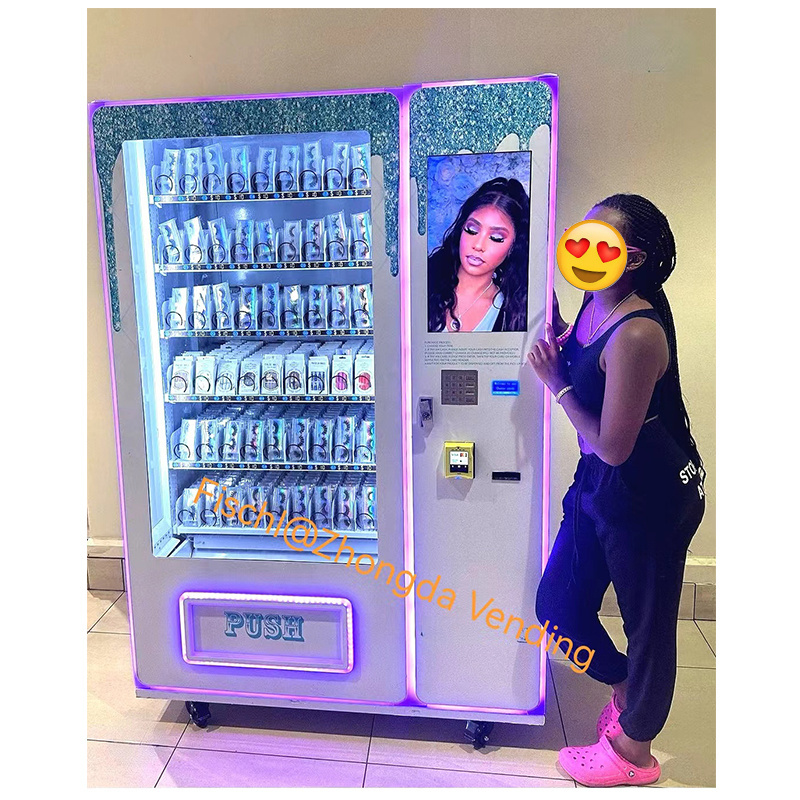 2024 Newest design smart vending machines sale eyelashes, hair, nail art vending machine