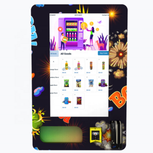 New UI design 32 inches remote control touch screen wall mounted vending machine with age verification in mall