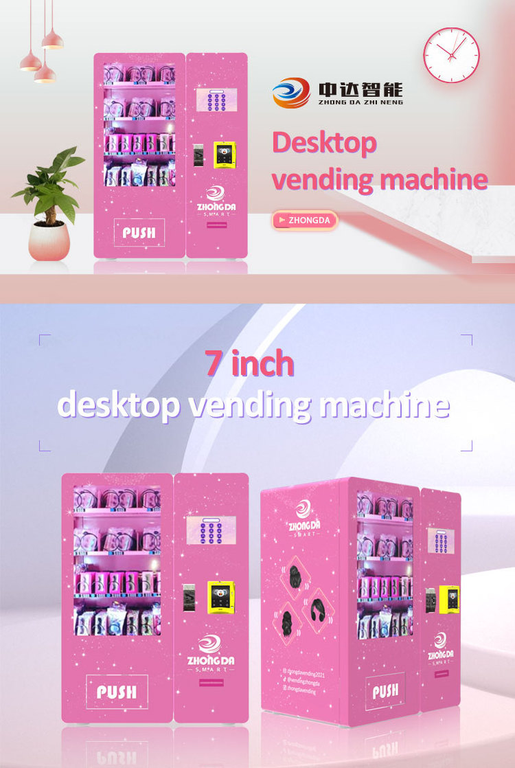 Convenience Store Pink Lashes Hair Wigs Lipsticks Beauty Eyelash Vending Machine