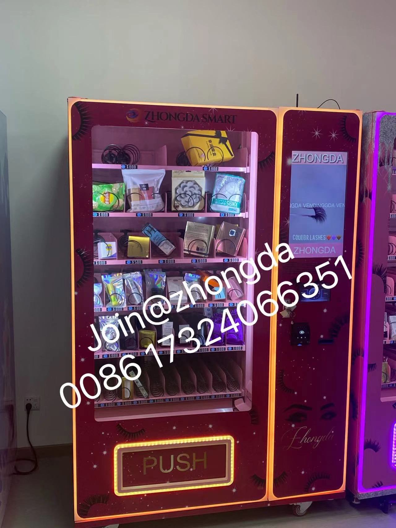 Zhongda Intelligent Automatic Women Sanitary Pad Napkin Tissue Towel Vending Machine For Sale