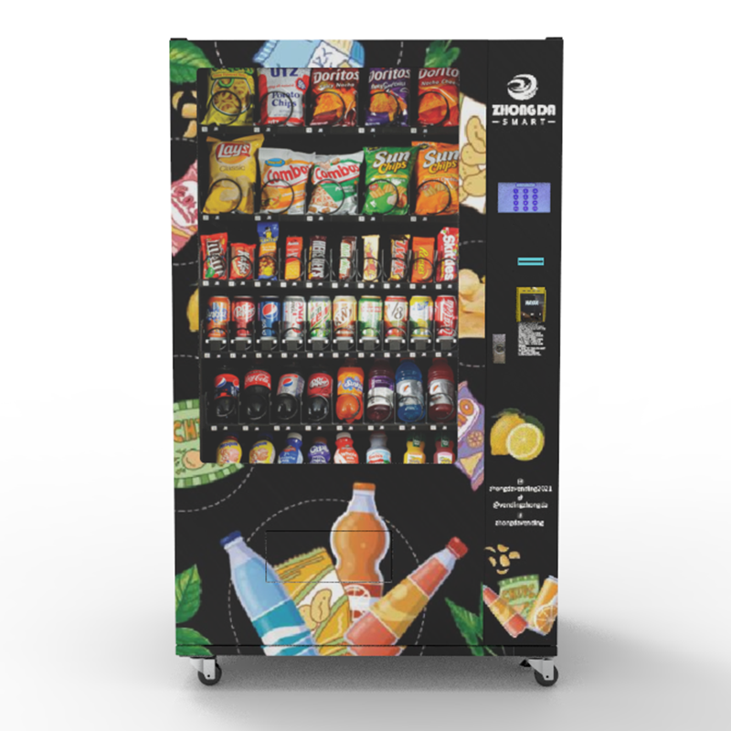 Custom Adjustable Slots Elevator Fruit Automatic Cake Milk Orange Juice Vending Machine