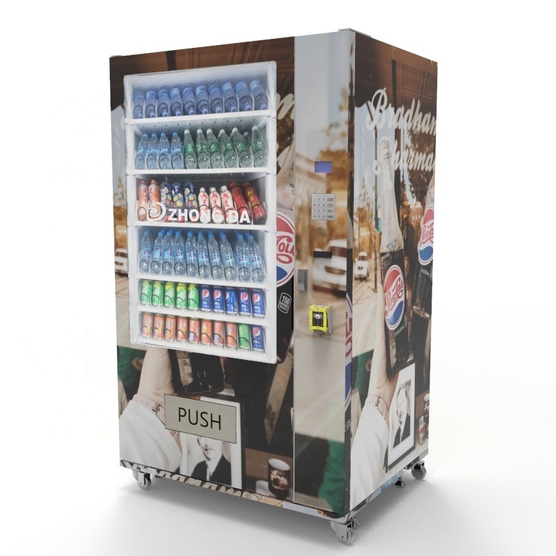 High Tech Vending Machine For Sale Cooling System Elevator Drink Vending Machine