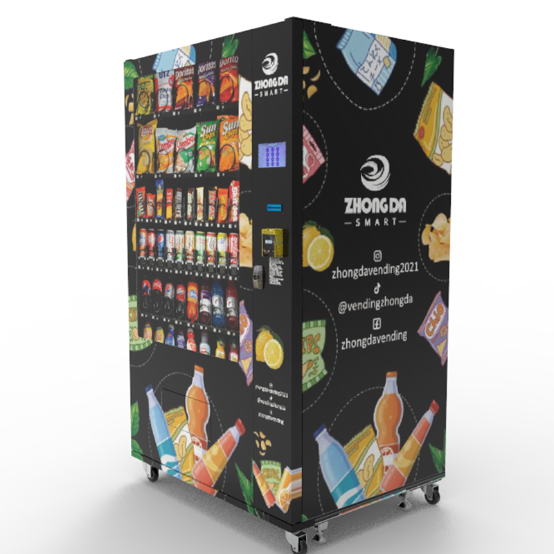 Custom Adjustable Slots Elevator Fruit Automatic Cake Milk Orange Juice Vending Machine