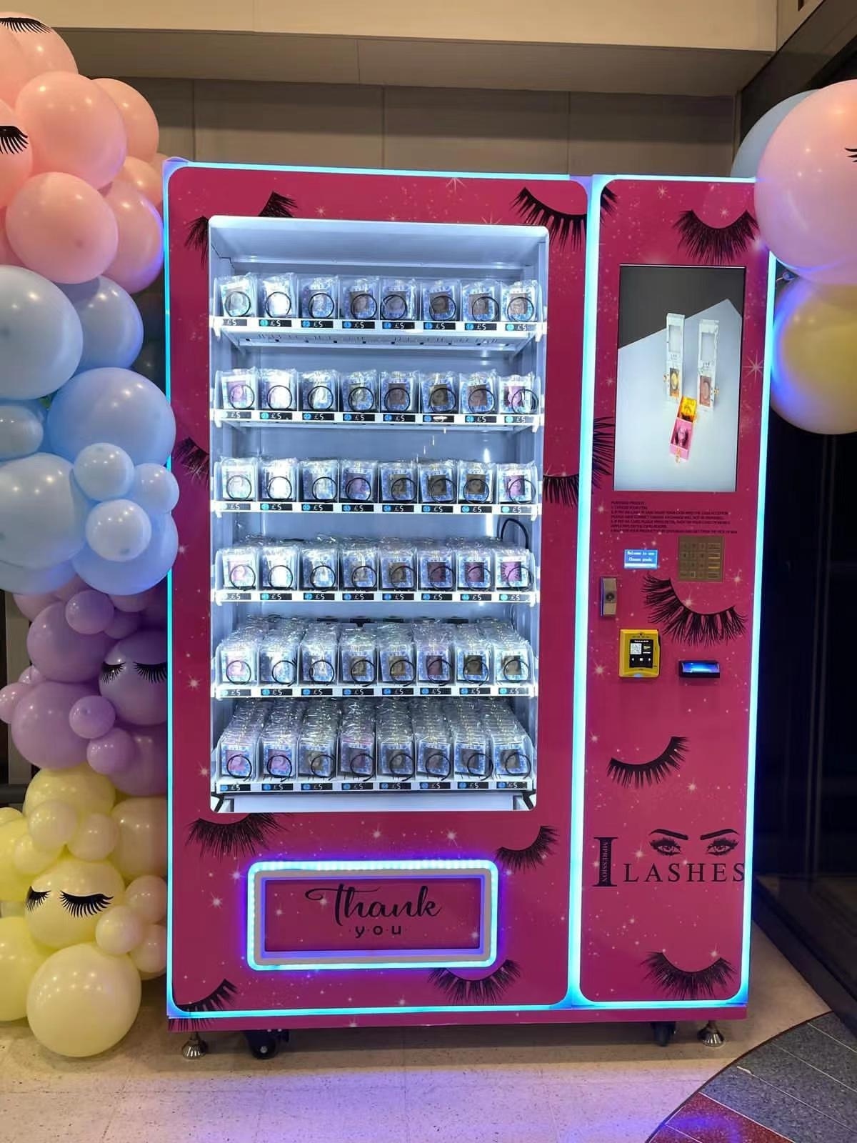 Wholesale beauty lashes hair Vending Machine with Spiral Dispenser