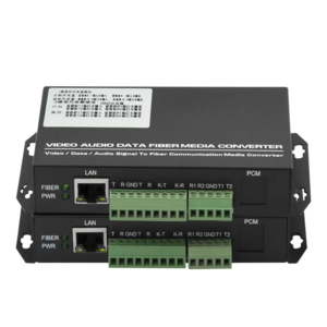 Video Audio Fiber Media Converter Data RS485 RS232 Multifunctional Singlemode Fiber Optic Transceiver