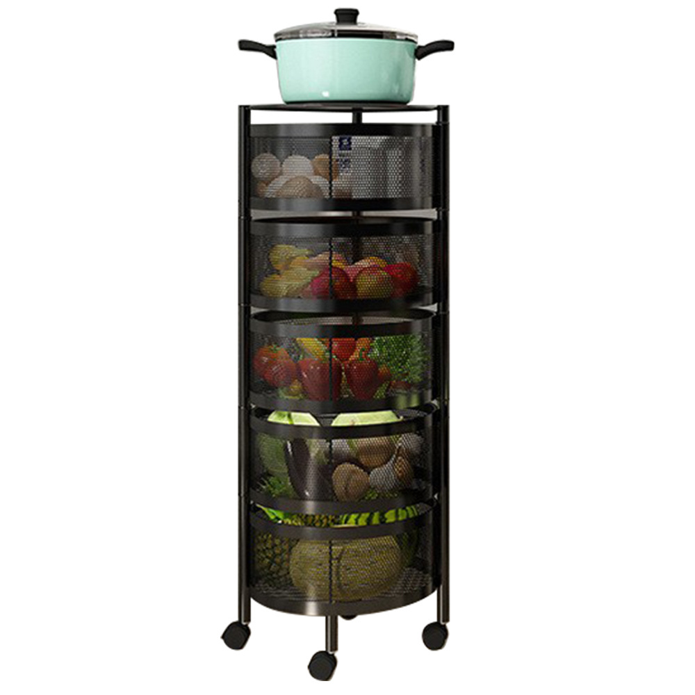 Rotating storage rack kitchen Fruit Basket Rotating Fruit Vegetable Kitchen storage rack Potatoes Storage Baskets