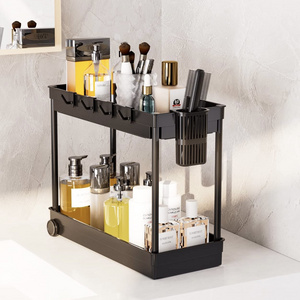 Rollout Under Cabinet elfBasket kitchen organizer Drawer with Hooks Multi-purpose Storage under the sink organizer