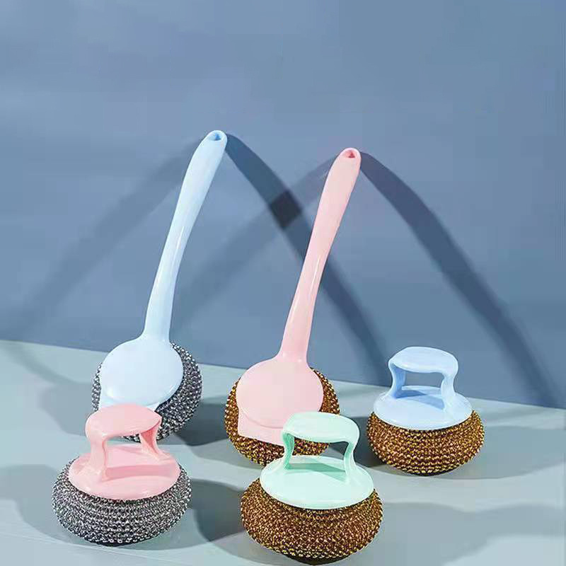 Cleaning ball brush pots and pans dishwasher kitchen detachable pet wire ball does not hurt pots and pans injury hands