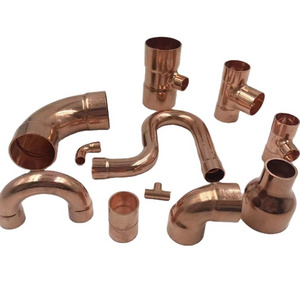 copper fittings plumbing material three Way four Way Copper Female Equal copper pipe fittings