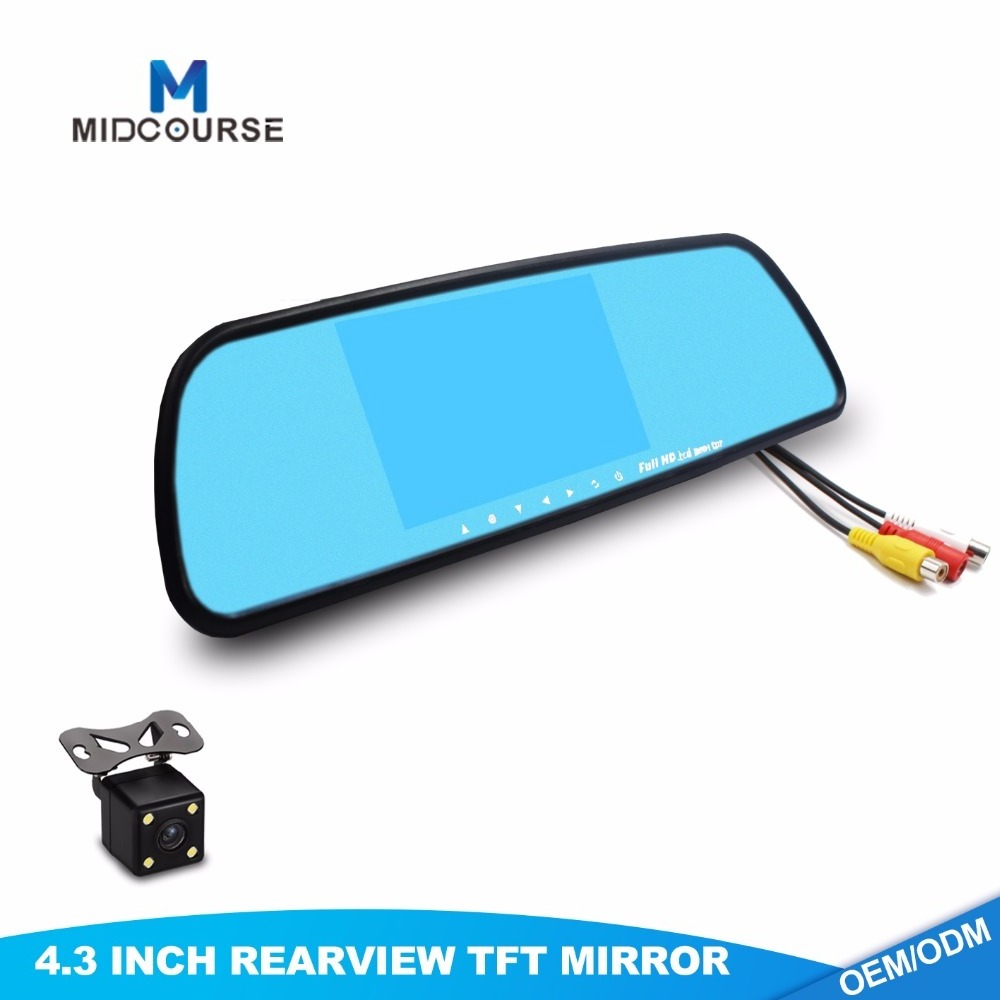 Hot Sale Cheap 4.3 Inch Rear View Mirror Monitor and Reversing Camera Kit