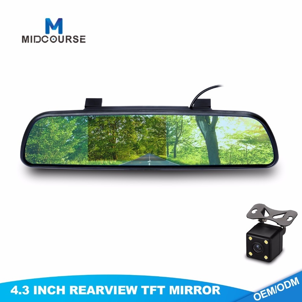 Hot Sale Cheap 4.3 Inch Rear View Mirror Monitor and Reversing Camera Kit