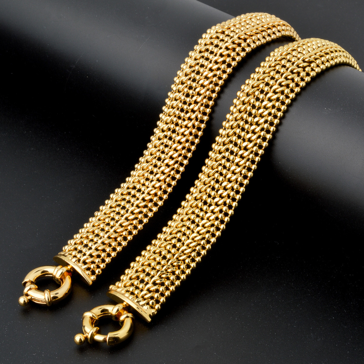 Zeadear wholesale brass jewelry hip hop chain 18k gold plated cuban link chain bracelet for men women