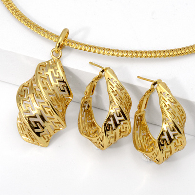 Wholesale Custom jewelry sets 18k gold plated italian gold plated jewelry set BestSuppliers