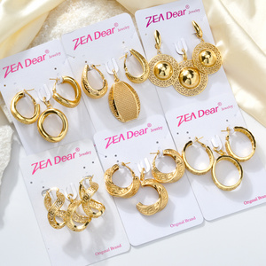 Fashion jewelry high quality copper wedding bride 18k gold plated dubai gold jewelry set for women