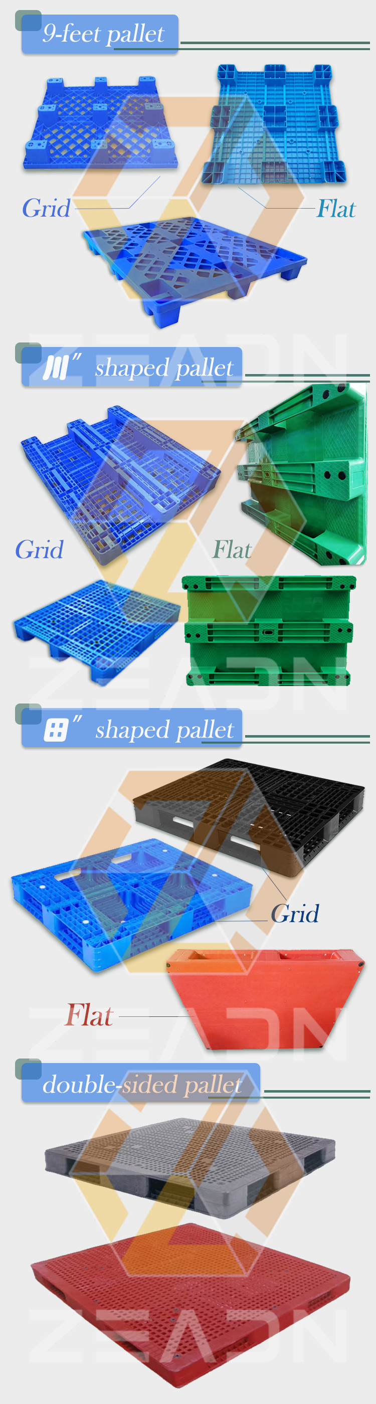 Cheap Good Quality Plastic Pallets  For Forklift Logistics Turnover Plastic Pallet