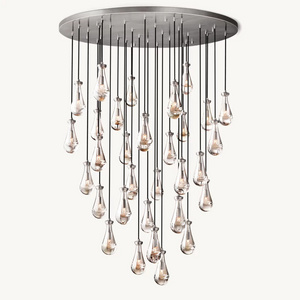 Lamp Raindrop Spiral Crystal Chain Chandelier Style Raindrop Square Top Crystal Chandelier Drop Light