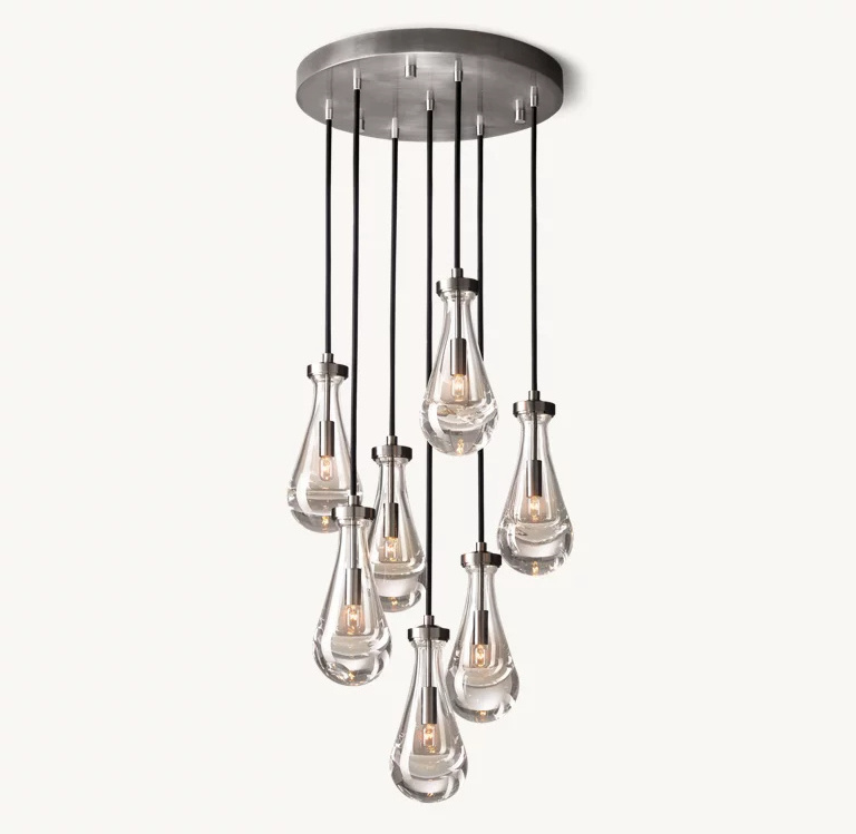 Lamp Raindrop Spiral Crystal Chain Chandelier Style Raindrop Square Top Crystal Chandelier Drop Light