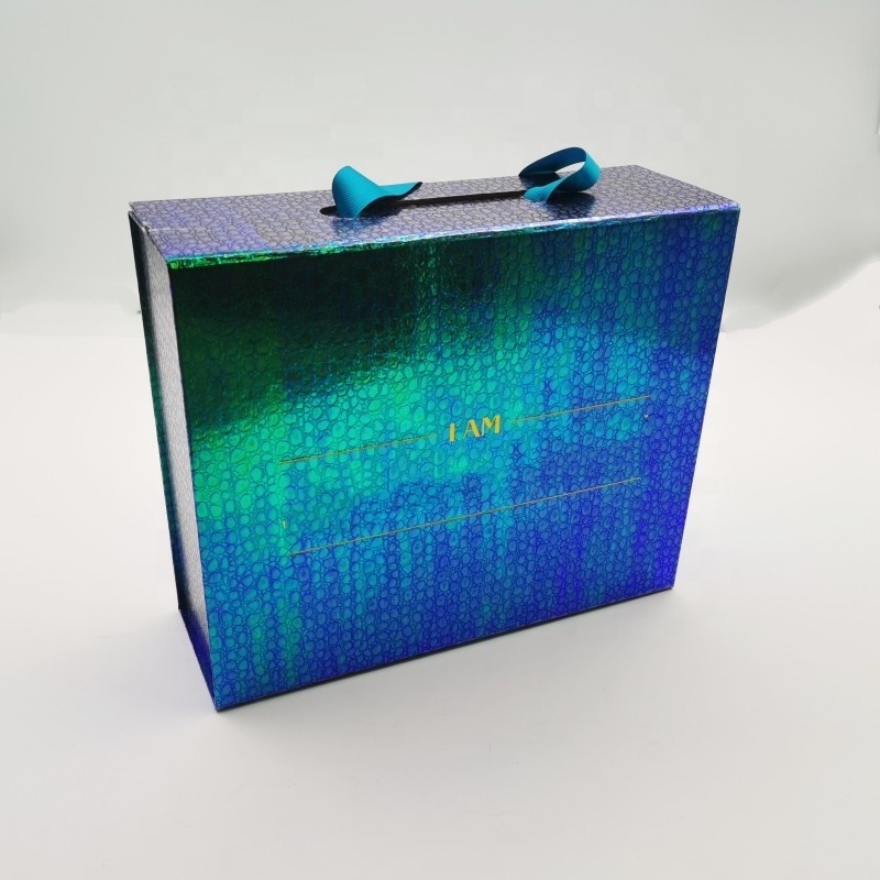 Wholesale Custom Holography Paper Luxury Gift Magnet Folding Boxes