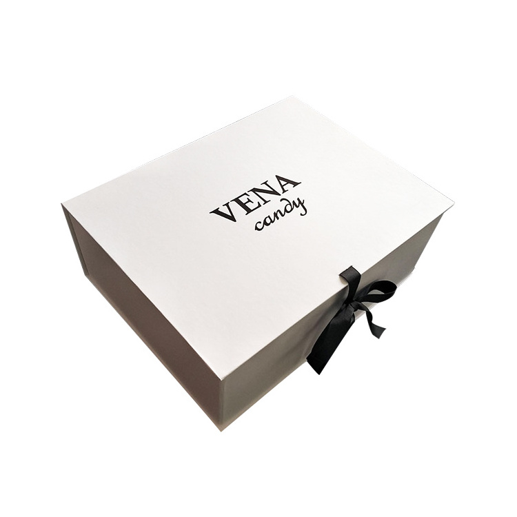 Custom Logo Luxury Collapsible Hat Rigid Cardboard Shoe Gift Folding Box With Magnetic Closure