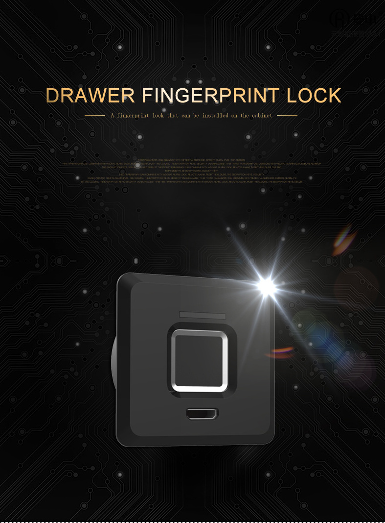 Smart Keyless Electronic Biometric Fingerprint Cabinet Drawer Lock Cam Lock