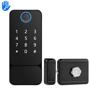 TTLock App Fingerprint Password NFC Card Unlock Waterproof Smart Latch Gate Electric Rim Lock