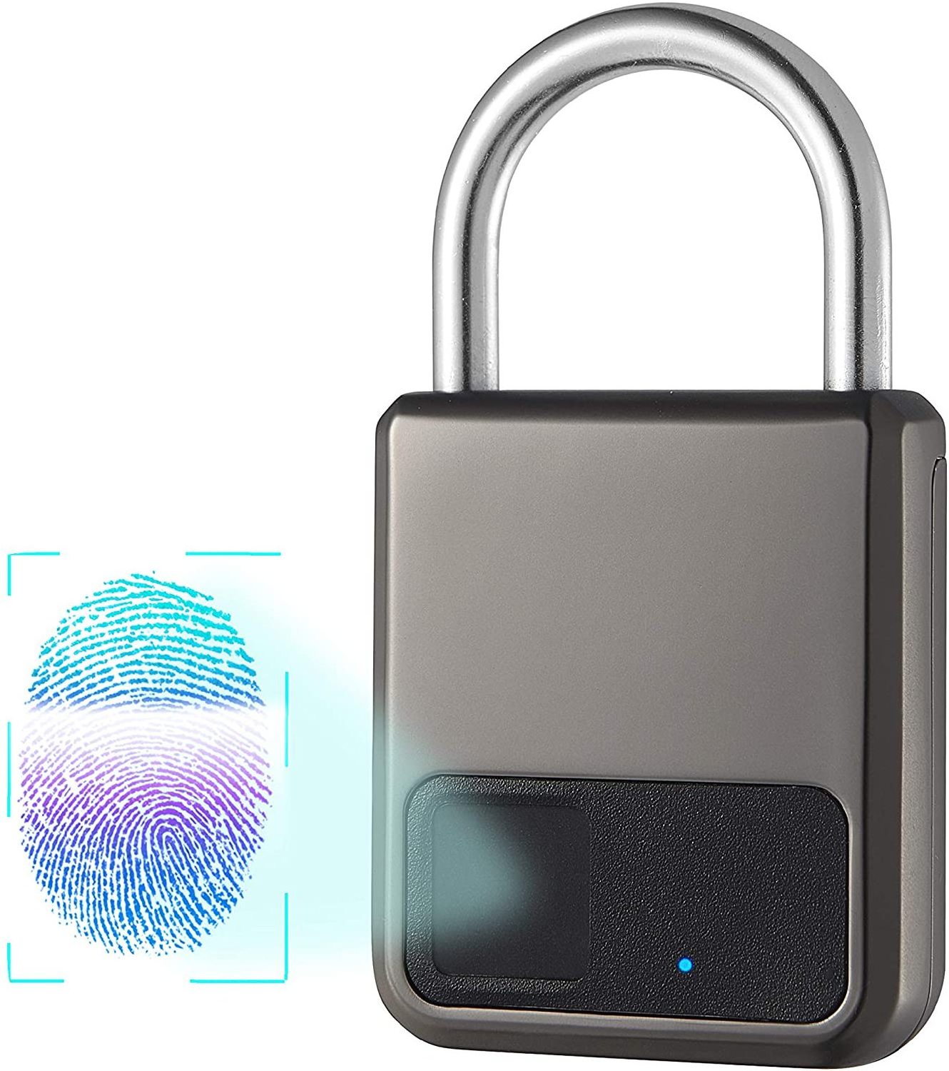 Traveling Portable Rechargeable Battery Smart Fingerprint Padlock for Handbag Luggage