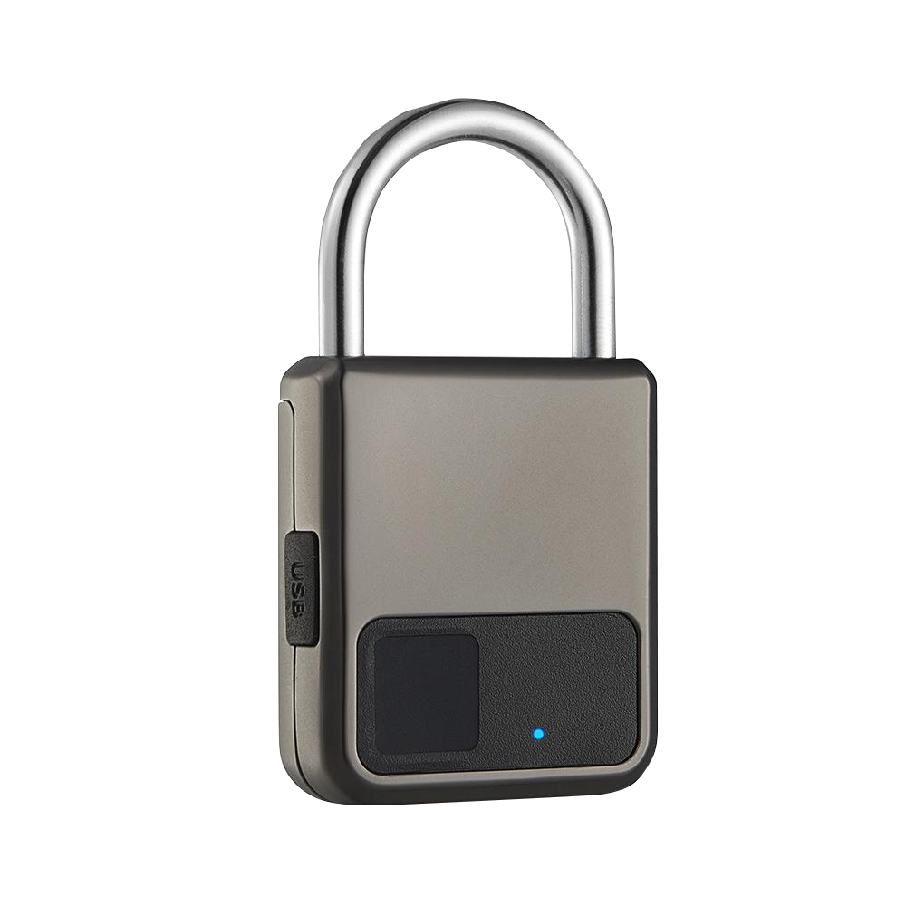 Traveling Portable Rechargeable Battery Smart Fingerprint Padlock for Handbag Luggage