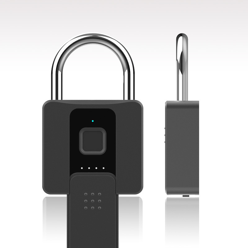 Durable Zinc Alloy Biometric Electronic Fingerprint Padlock Anti-theft Waterproof Smart Padlock