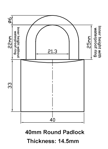 20MM-45MM Customized Size Safety Small Mini Cheap Copper Brass Padlock