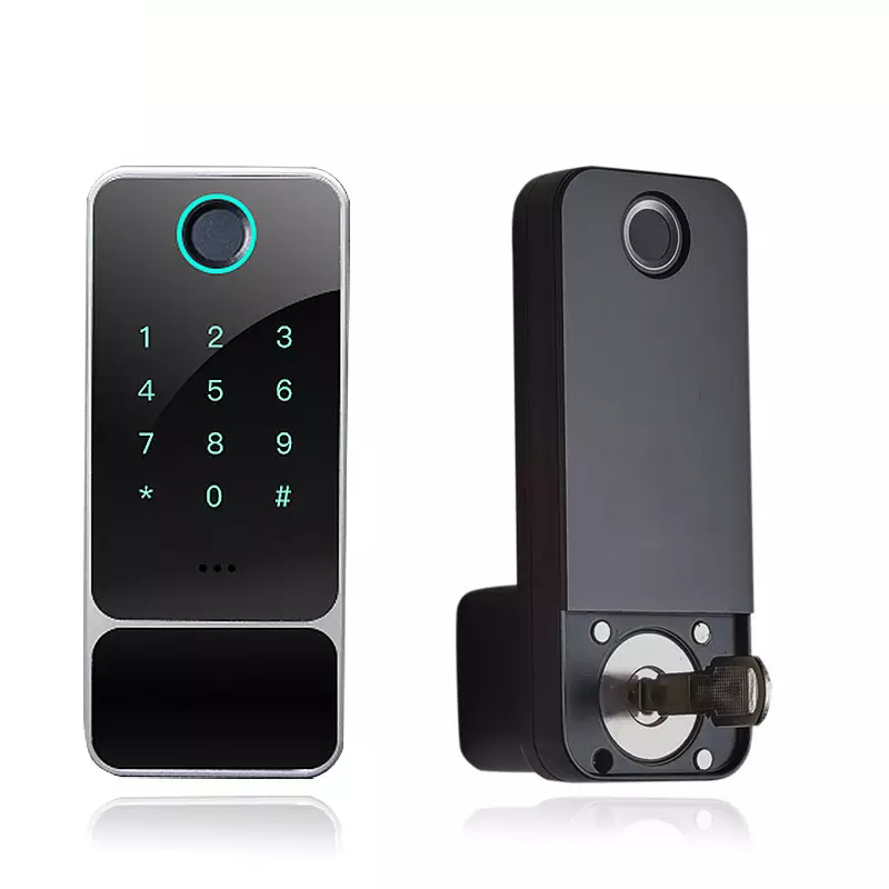 TTLock App  Home/Hotel Fingerprint Password NFC Card Unlock Waterproof Smart Latch Gate Rim Lock