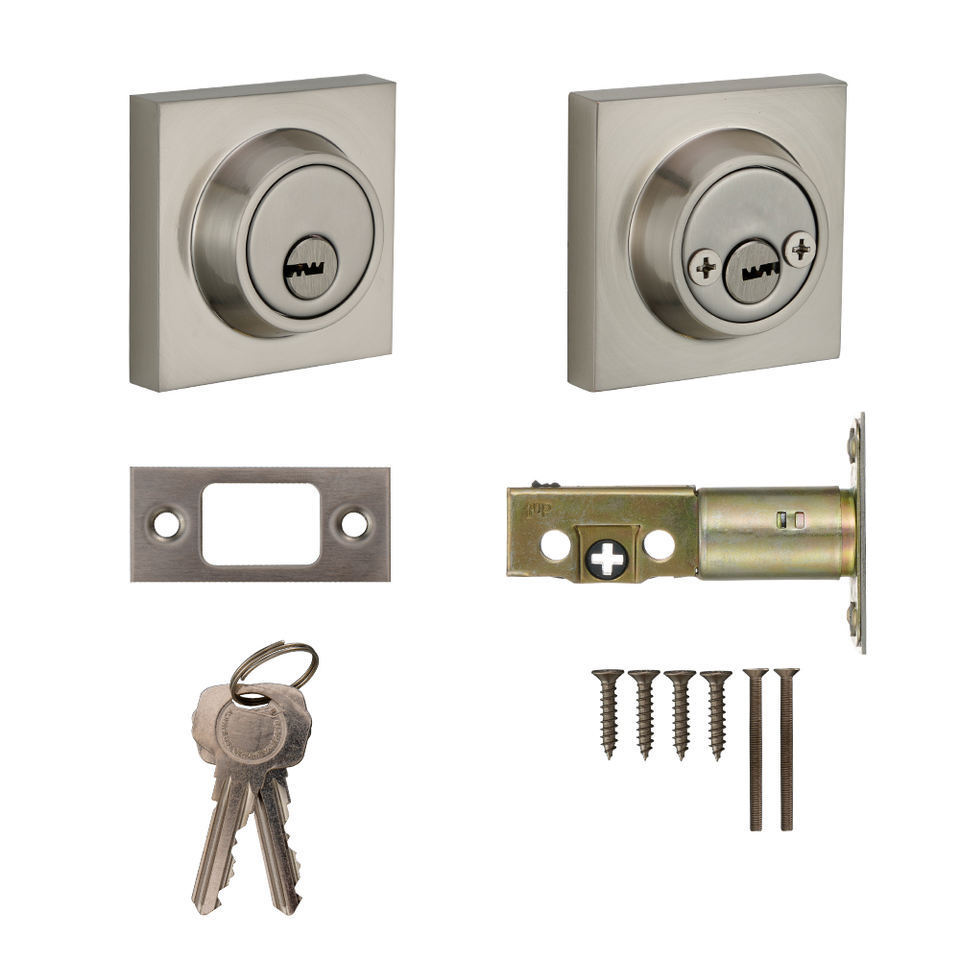 Heavy Duty Square Zinc Alloy Hotel Room Residential Single Deadbolt mechanical Locks with key