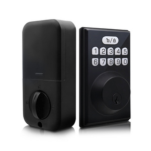 Factory Wholesale Smart Automatic Deadbolt Door Lock Mechanical Keyless Security  Electronic Deadbolt Lock physical buttons