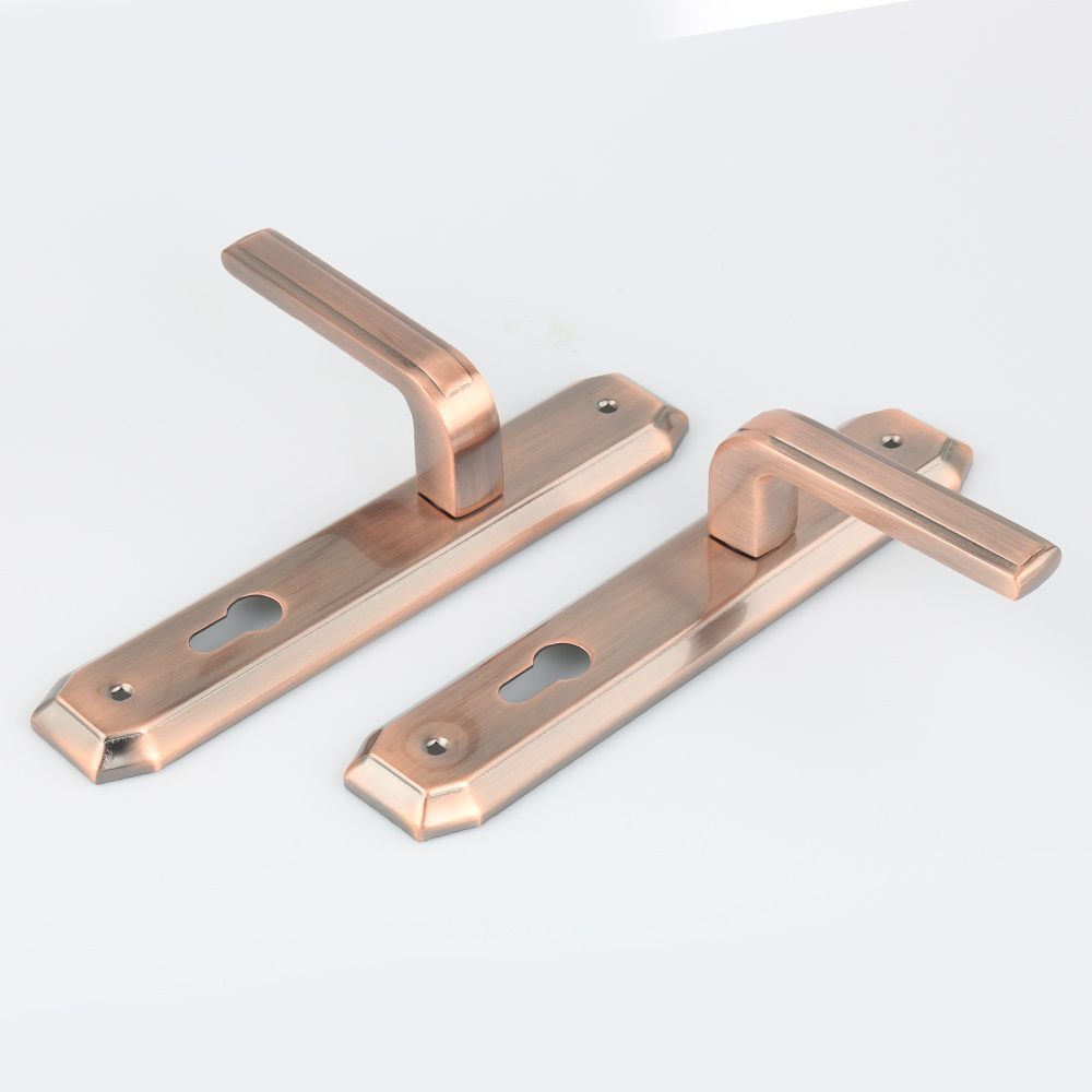 Entrance Interior Door Handles Lock Aluminum Mortise Cylinders Lock Bedroom Wooden Door Handle With Lock