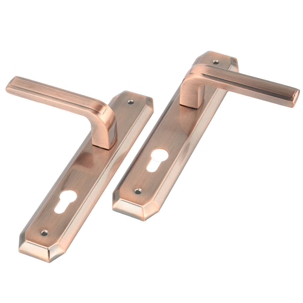 Entrance Interior Door Handles Lock Aluminum Mortise Cylinders Lock Bedroom Wooden Door Handle With Lock