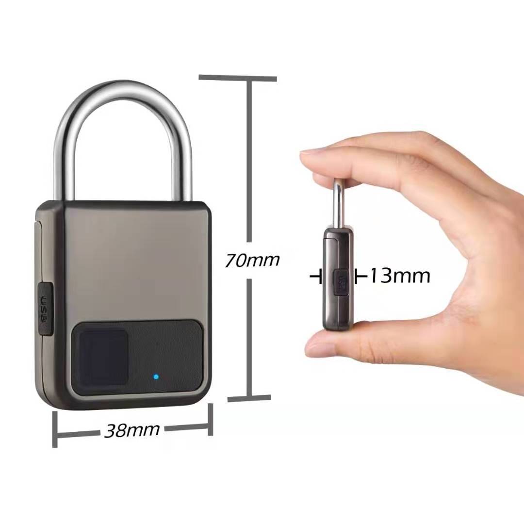 Portable Common Life Waterproof Fingerprint Electronic Padlock