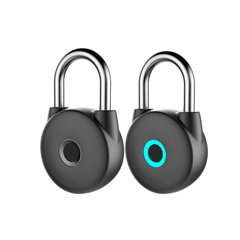 Fingerprint  Padlock Smart Padlocks  Biometric Lock Suitable for Luggage Bookcase School Locker Gym Locker L