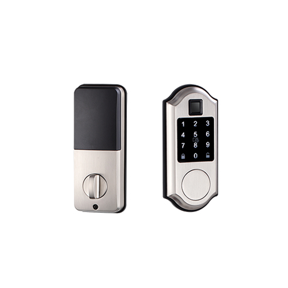 Durable Nickel Password PIN Code Handleset Single Cylinder Smart Deadbolt With Keypad