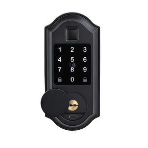 Durable Nickel Password PIN Code Entry Smart Electronic Deadbolt With Keypad