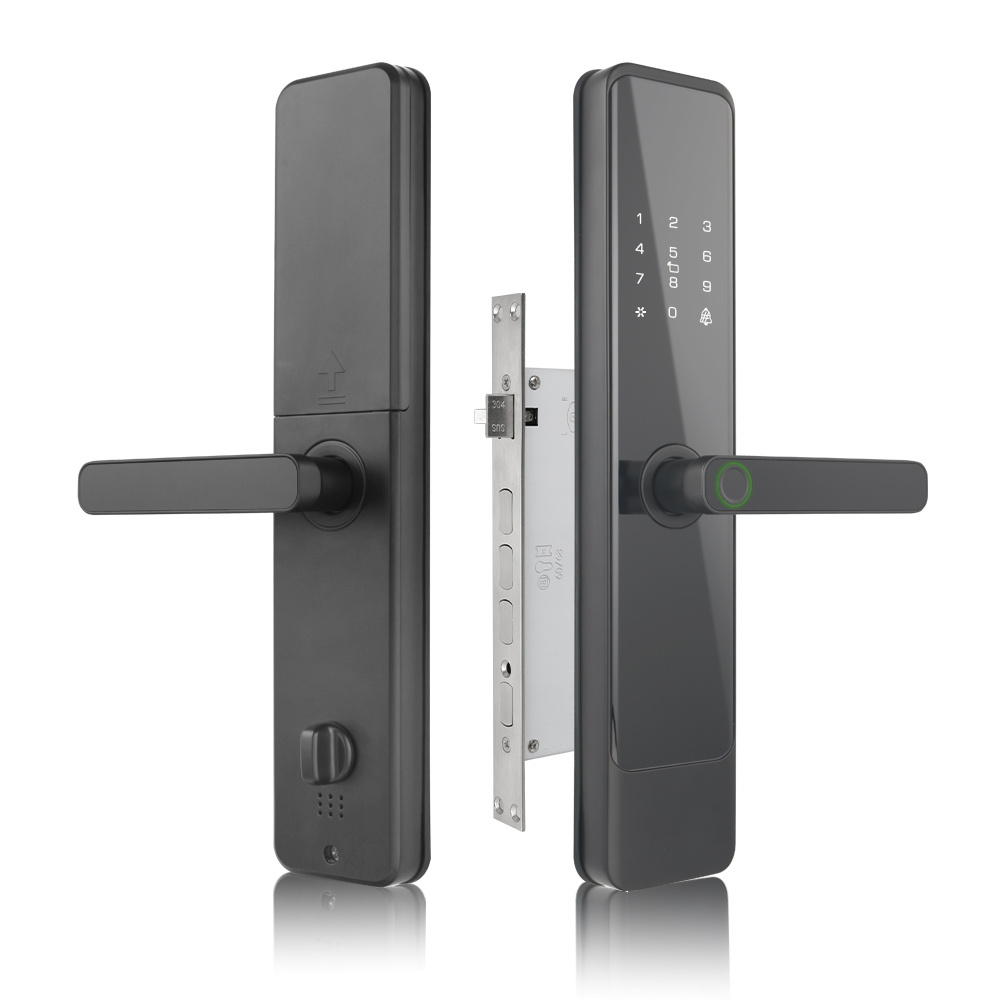 Apartment Fingerprint Tuya Keyless WiFi 6068 Mortise Keypad Keyless Smart Entry Door Locks Intelligent keyless Entry Door Lock