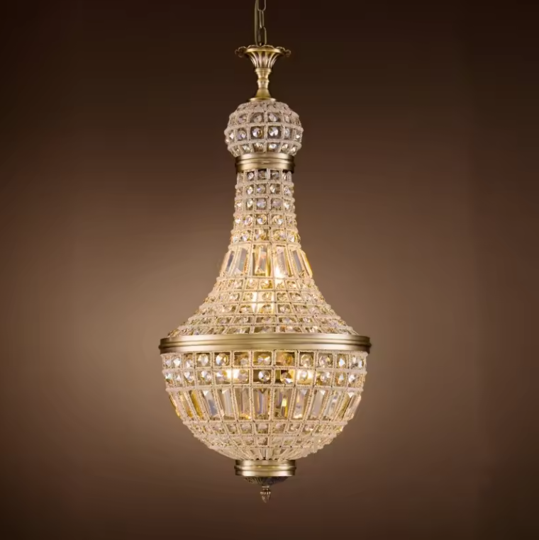 Zeal Lighting Custom style fixtures lighting beaded gold ceiling led luxury modern crystal chandeliers