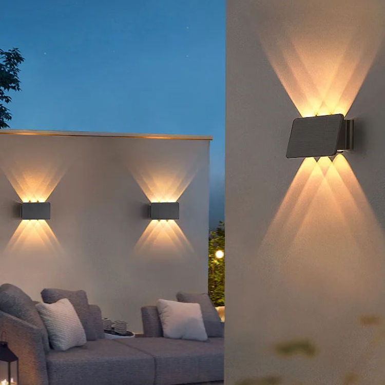 Modern Wall Sconce Wall-mounted Led Stair Step Light Indoor outdoor waterproof Rectangle wall garden lamp