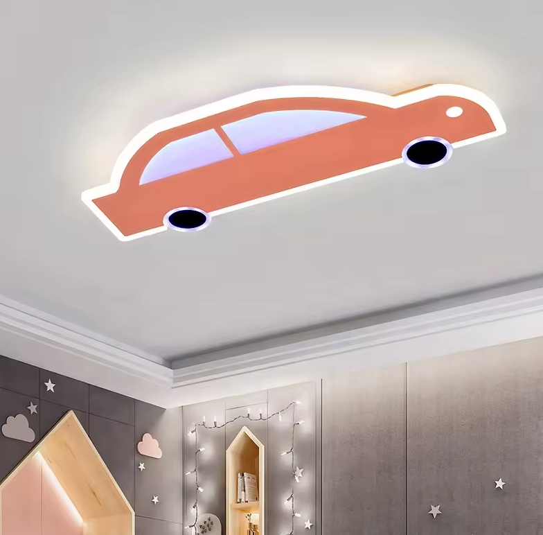 Modern cartoon LED kids lamp boy room cars modeling ceiling light children's bedroom eye protection Kids Lamp