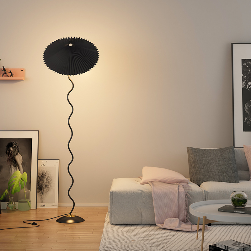 wholesale New customer discount art decor Umbrella creative nordic modern floor lamps for living room