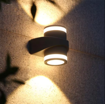 Modern Aluminum Garden Decorative Black Wall Sconce Lamp Waterproof Led Outdoor Wall Light