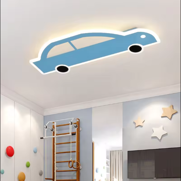 Modern cartoon LED kids lamp boy room cars modeling ceiling light children's bedroom eye protection Kids Lamp