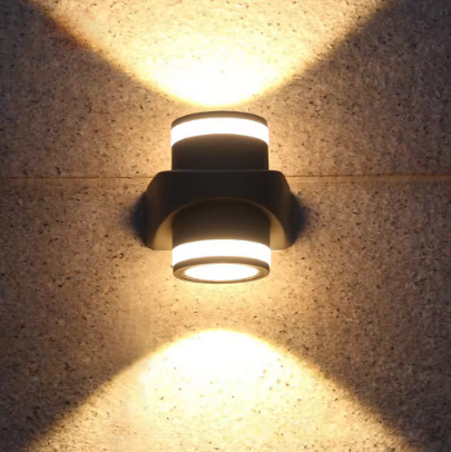 Modern Aluminum Garden Decorative Black Wall Sconce Lamp Waterproof Led Outdoor Wall Light